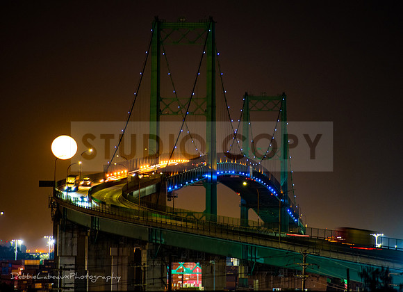 Full Moon Vincent Thomas Bridge