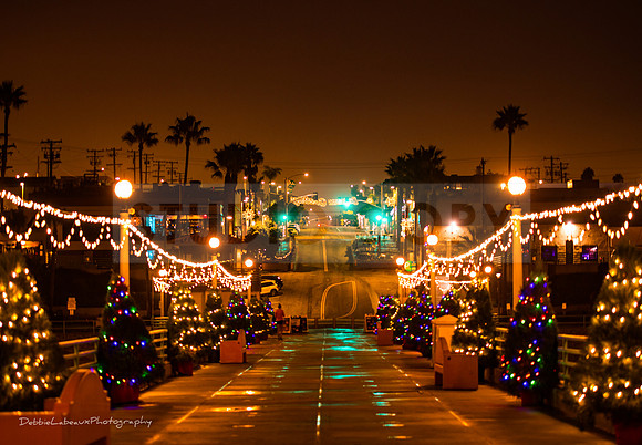 Holiday at Manhattan Beach Pier CA