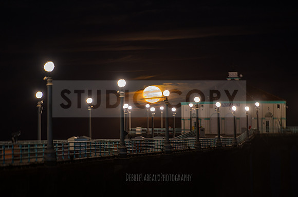 Full Moon Manhattan Beach Pier